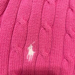 Ralph Lauren Pink Cable Knit Sweater